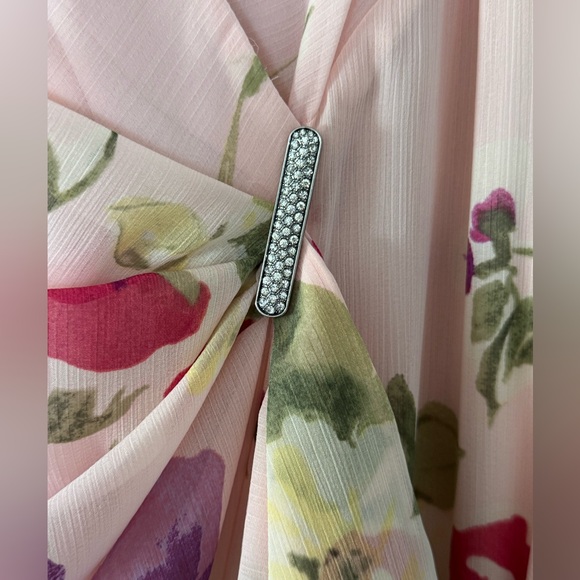 Pink Floral Evening Gown - Picture 6 of 9